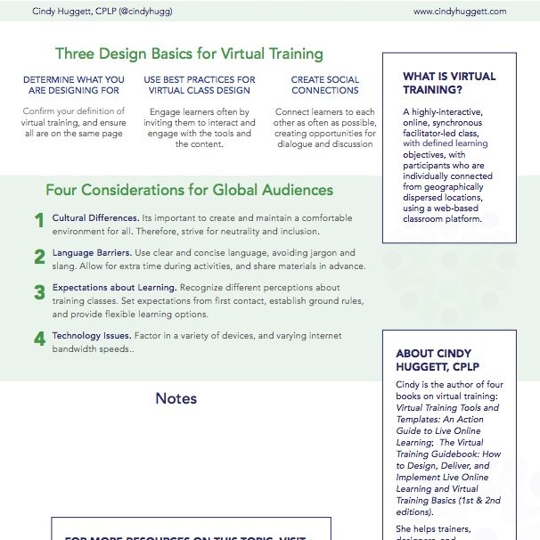 Figure 3-3 Sample Facilitator Guide - Cindy Huggett